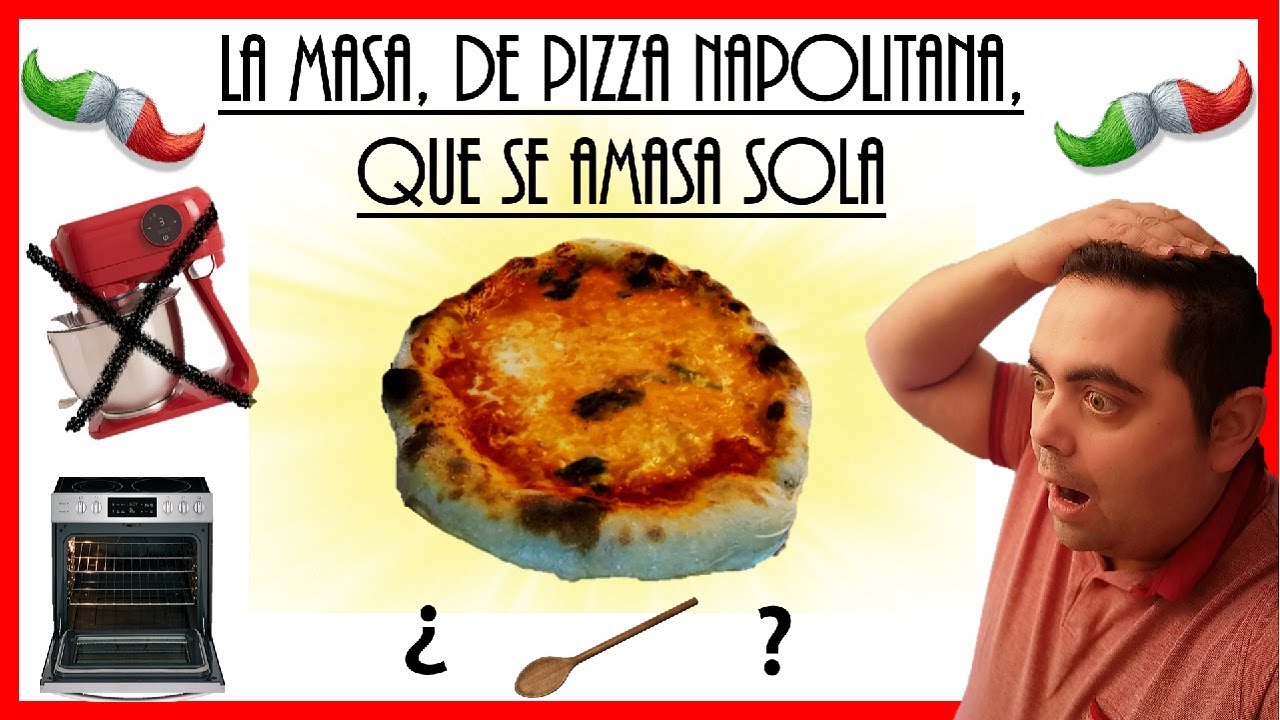 🔴 Como hacer MASA DE PIZZA SIN AMASAR🔴 método de autoamasado