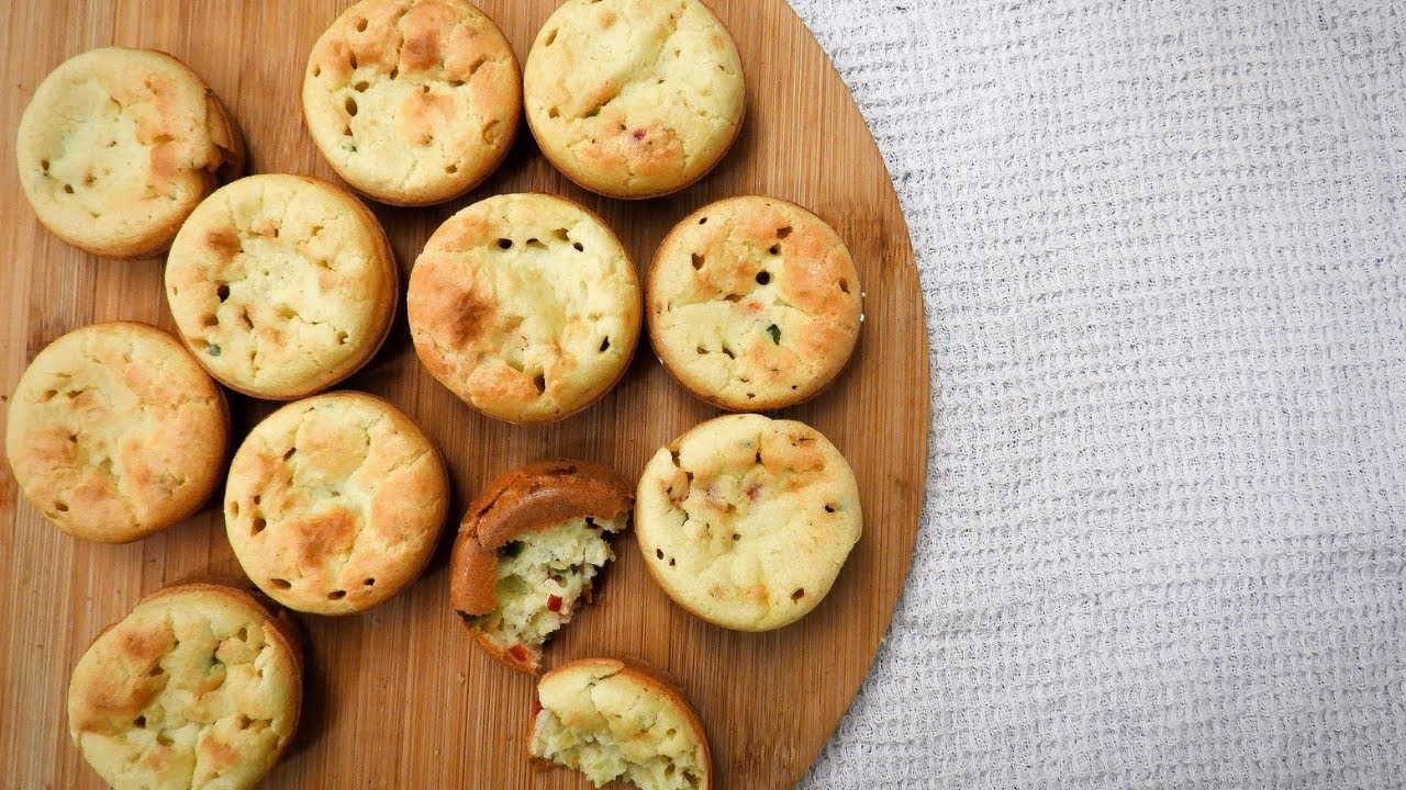 Cómo hacer MUFFINS SALADOS SIN GLUTEN (12 muffins listos en 20 minutos