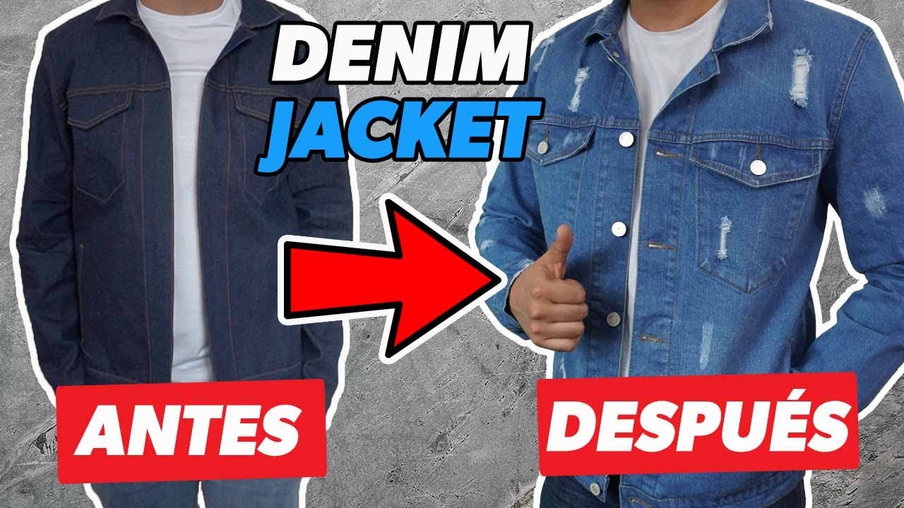 Como Rasgar una Chamarra // How to Break a Jacket DIY