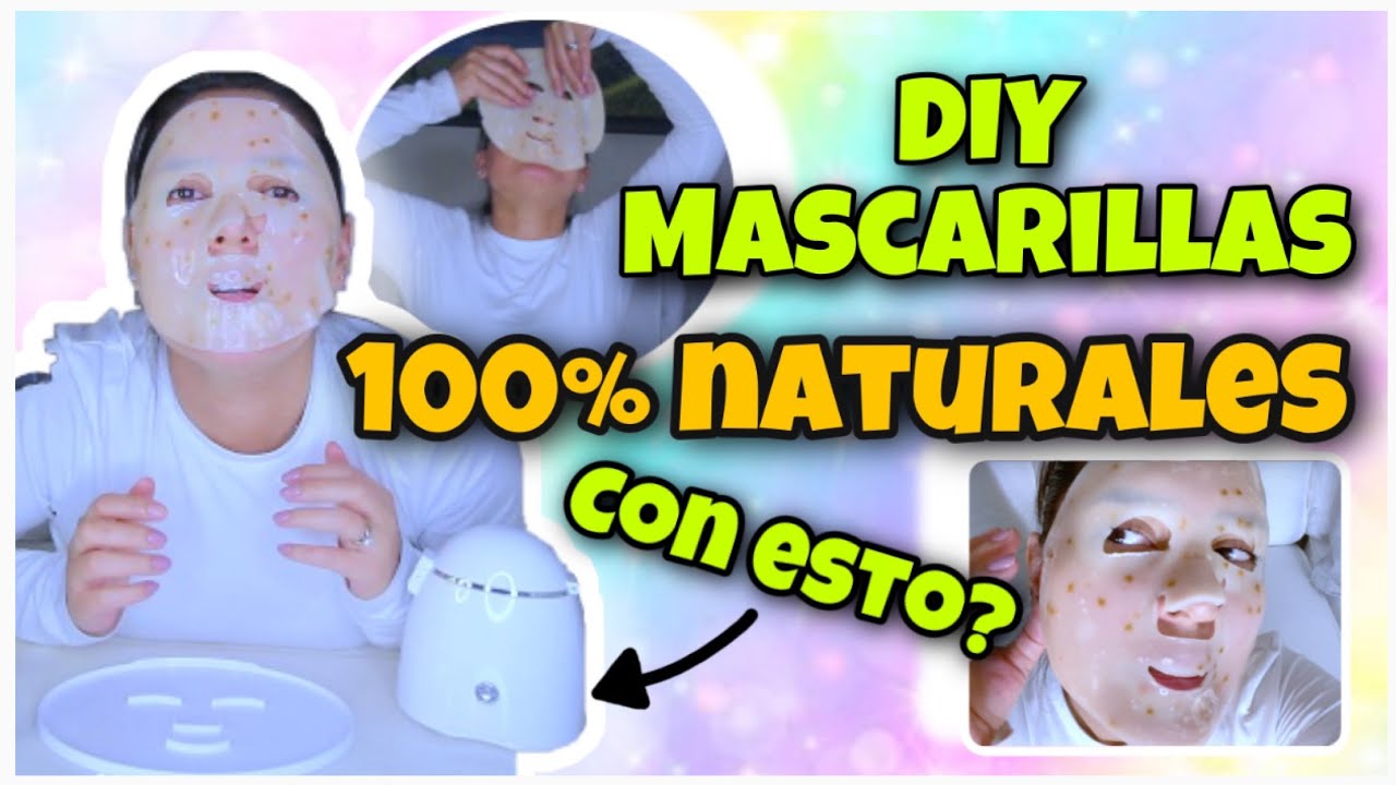 DIY MASCARILLAS CASERAS 100% NATURALES CON COLÁGENO😍I Probando IMPRESORA 3D que hace mascarillas 🙀