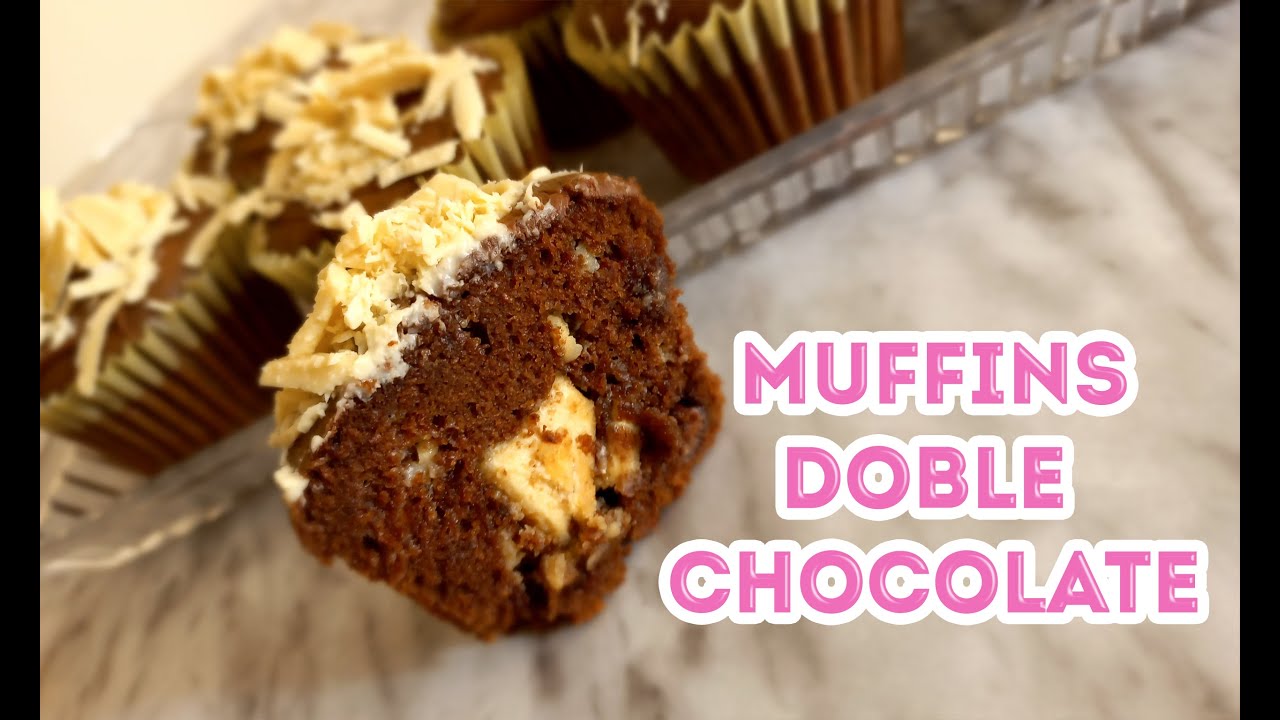 Doppelte Schokoladenmuffins | Schokoladen Cupcakes | Süße Becca