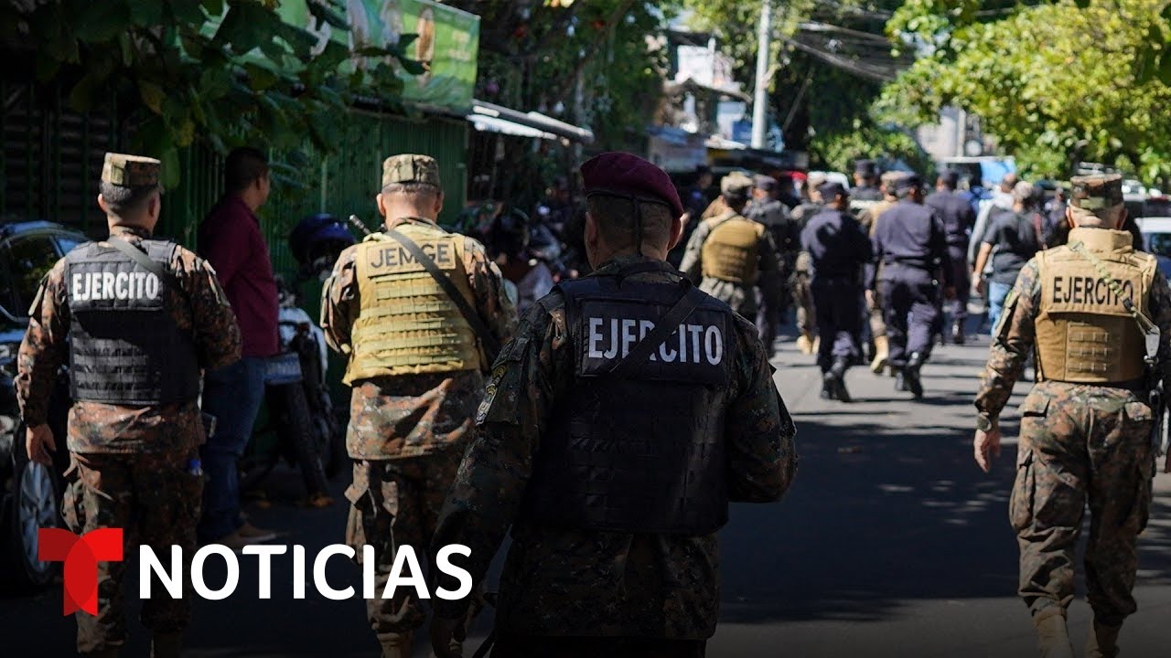 El Salvador blinda dos comunidades con militares | Noticias Telemundo