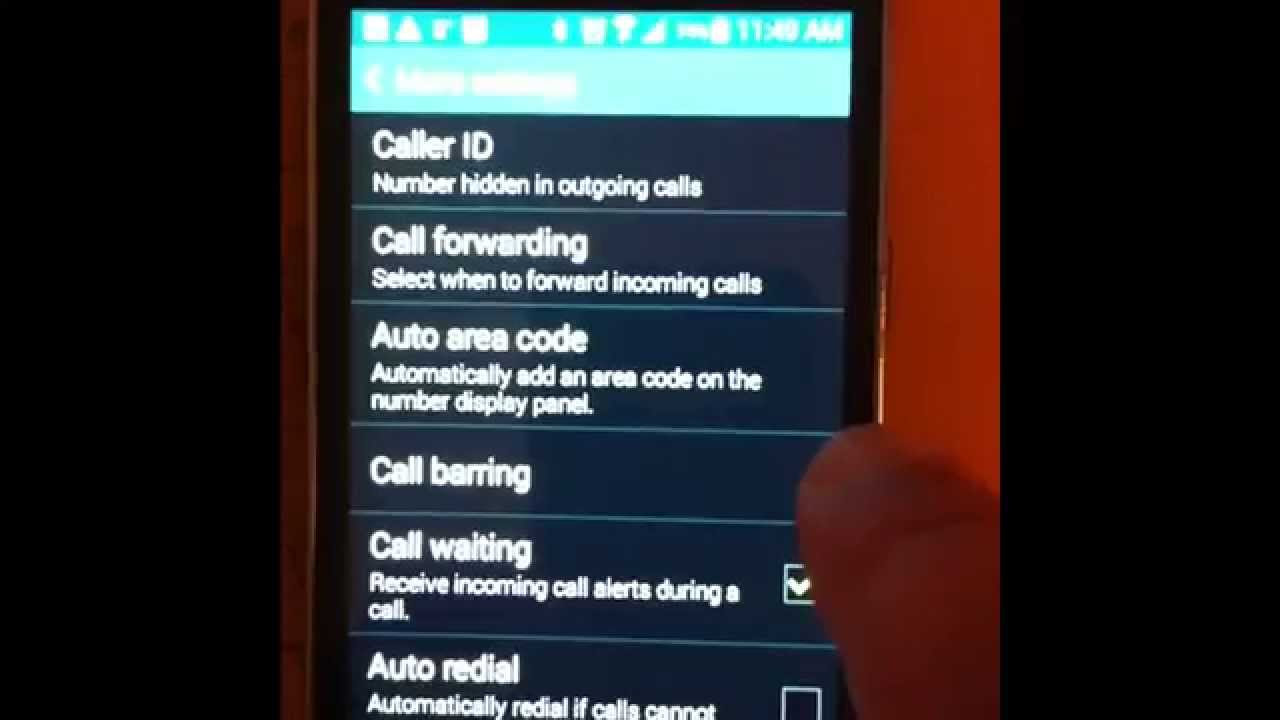 Galaxy Core - Como esconder su número de Teléfono cuando llame