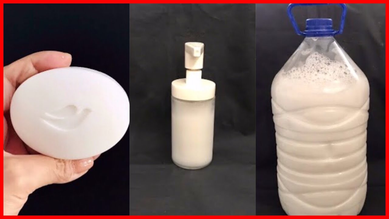 Hacer jabón líquido de una pastilla de jabón 💰 Cómo hacer jabón líquido