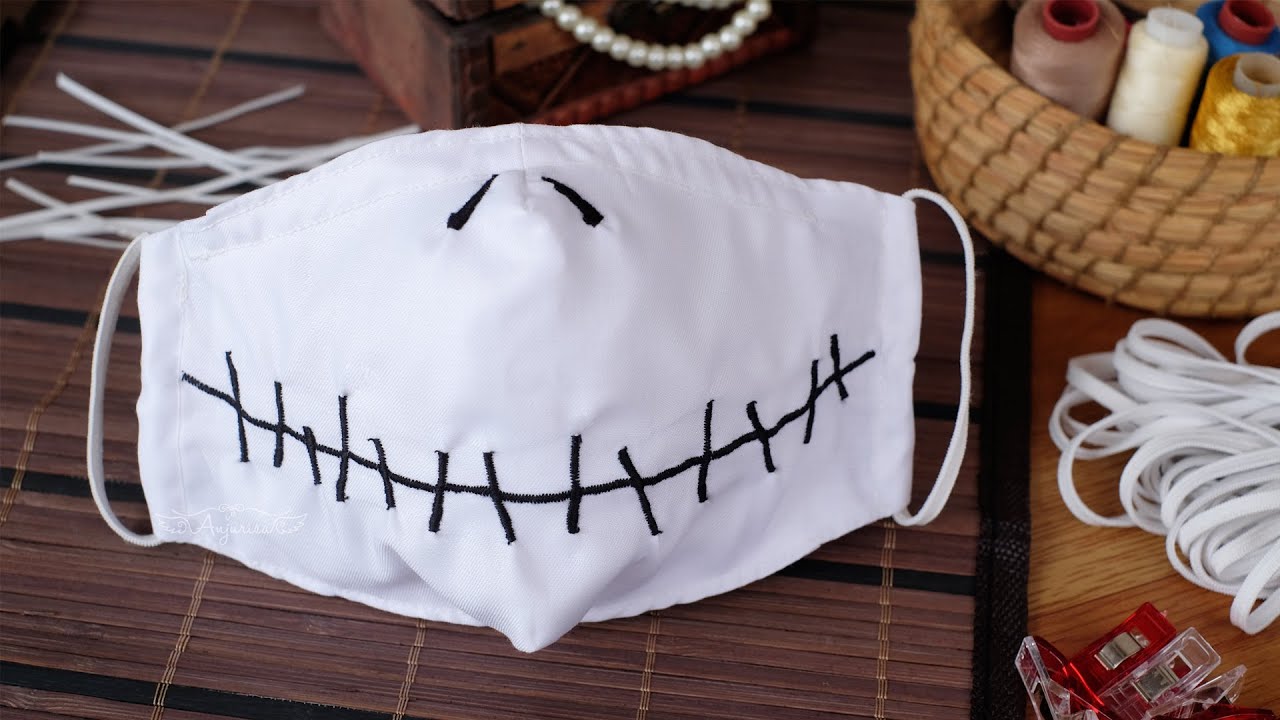 Halloween Mask Ideas to Make 👻 Jack Skellington Mask DIY Unique Face Mask Ideas