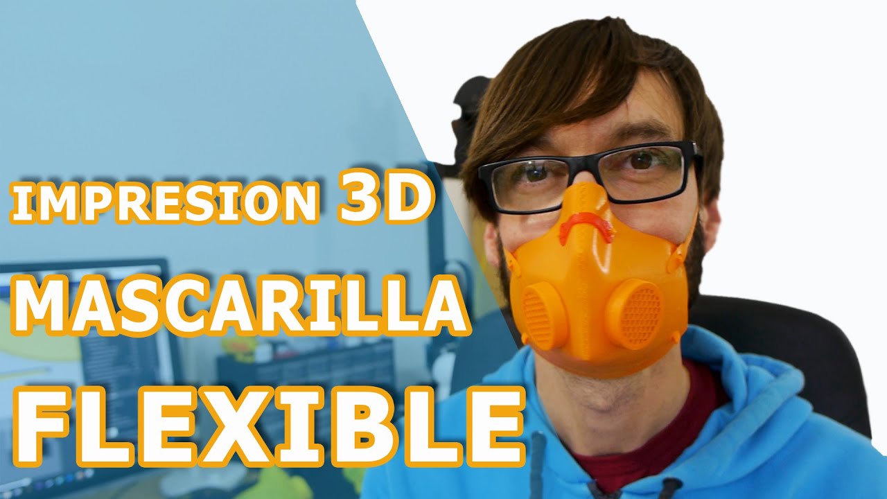 Impresión 3D de mascarilla Flexible