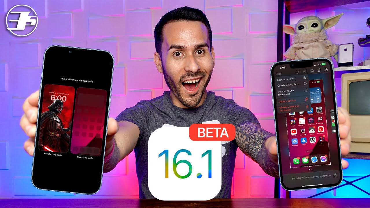 iOS 16.1 Beta 1 - Cambios a Fondos de Pantalla de Inicio, Porciento de Batería para iPhone mini!