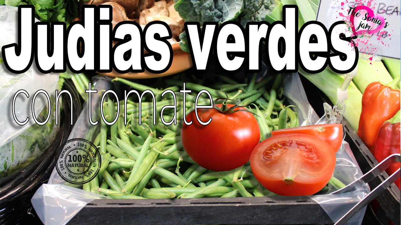 Judías verdes con tomate, cocina comida sana