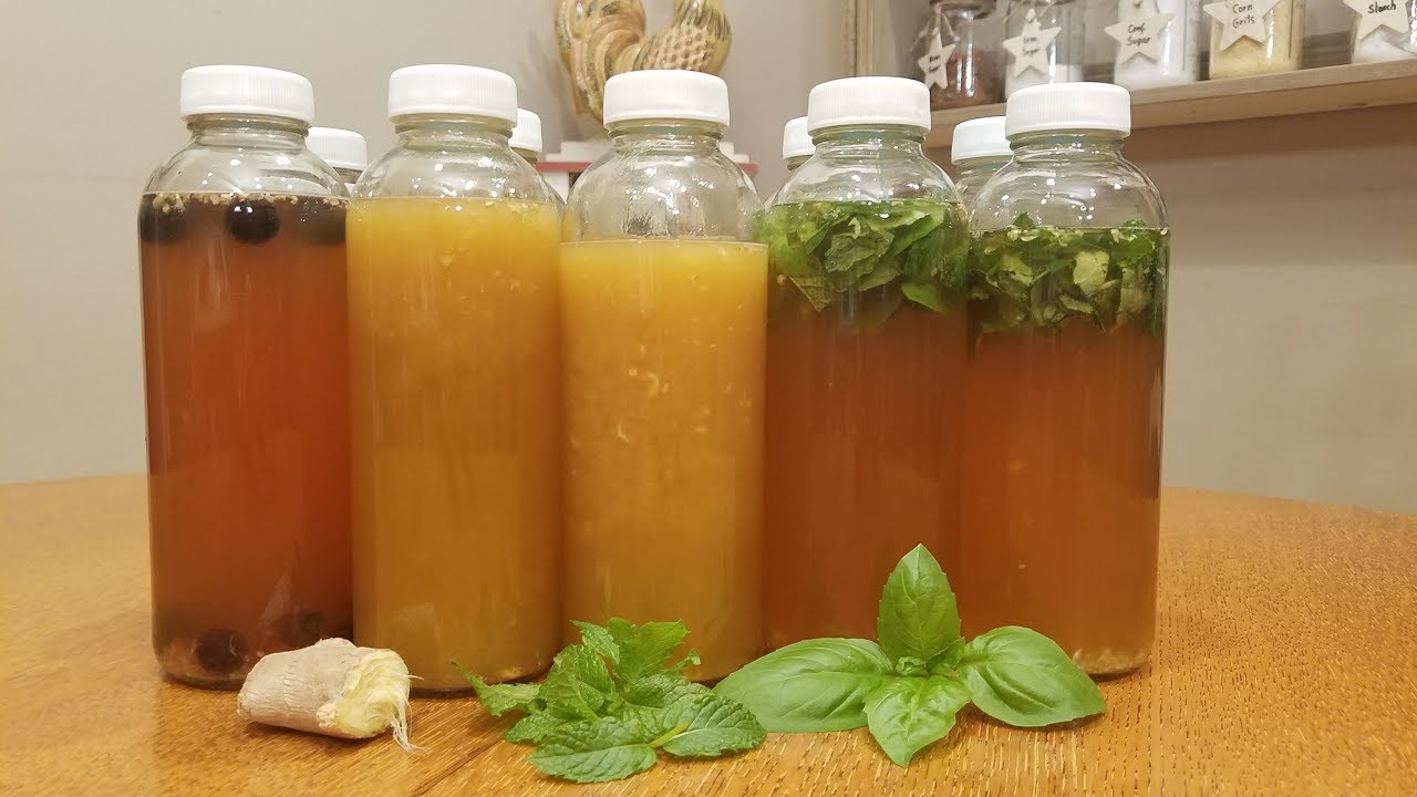 Kombucha Chá Verde com Ervas / Kombucha Green tea with Herbs