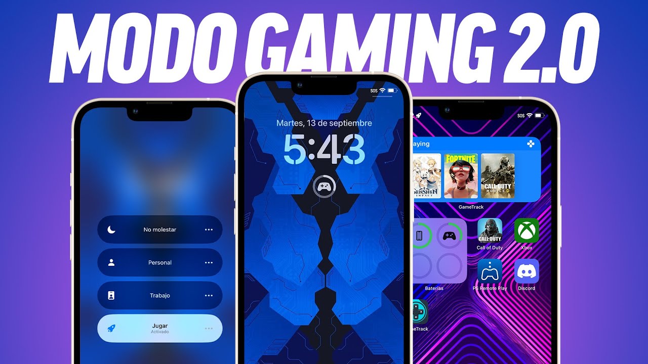 Modo Gaming 2.0 para iPhone / iPad - Configura Enfoque para Videojuegos en iOS 16