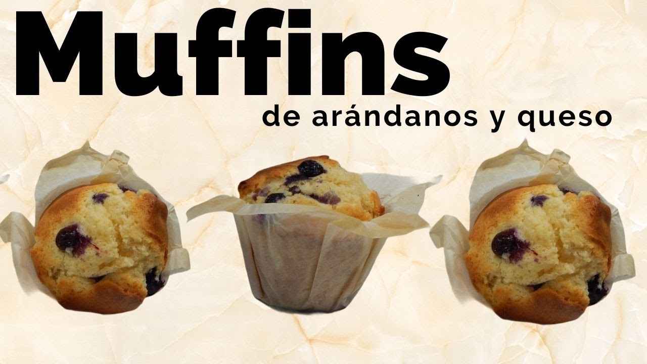 |MUFFINS DE ARÁNDANOS Y QUESO| - ¡Los muffins más jugosos y fáciles!