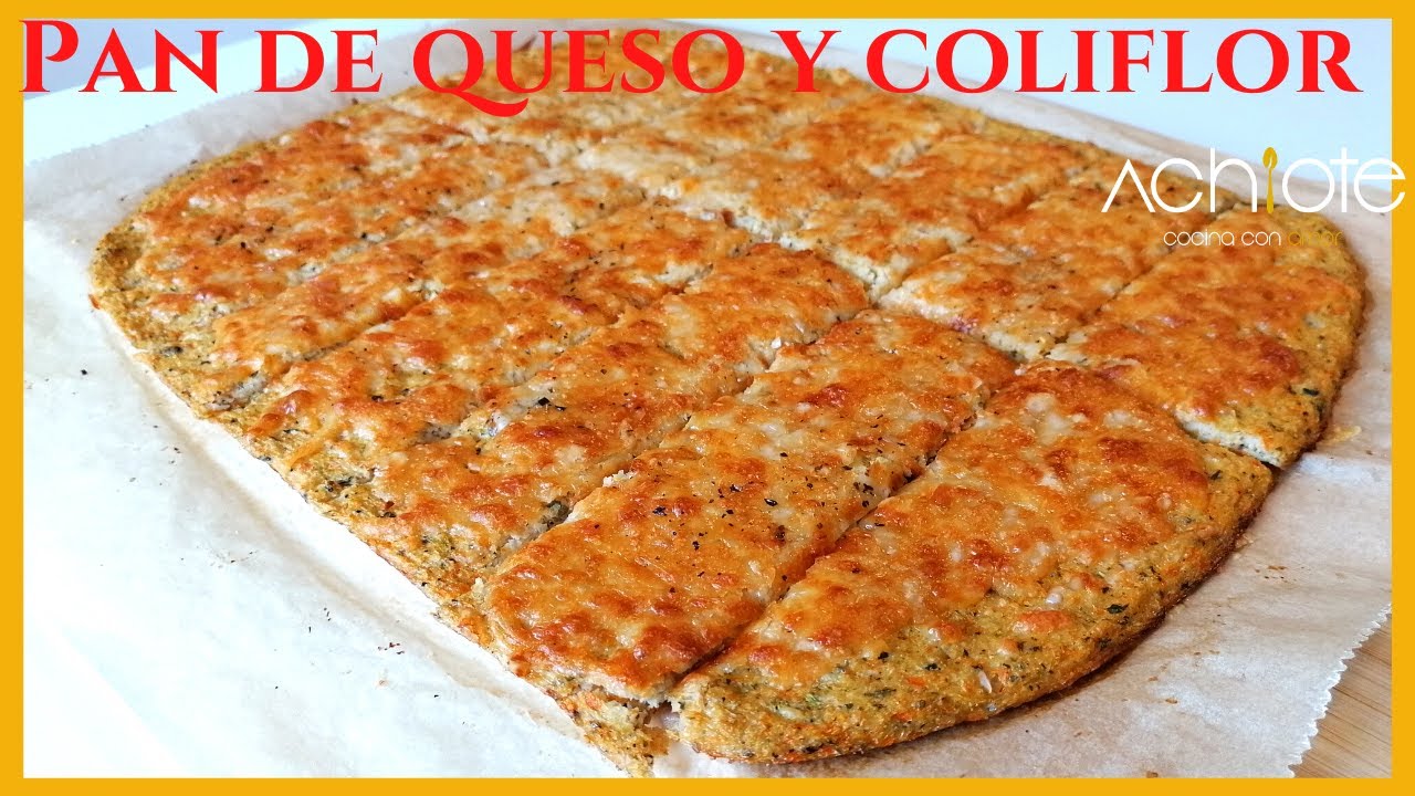 PAN DE COLIFLOR Y QUESO | Si tienes Coliflor en casa corre a hacer esta receta | Sin harina y Deliii