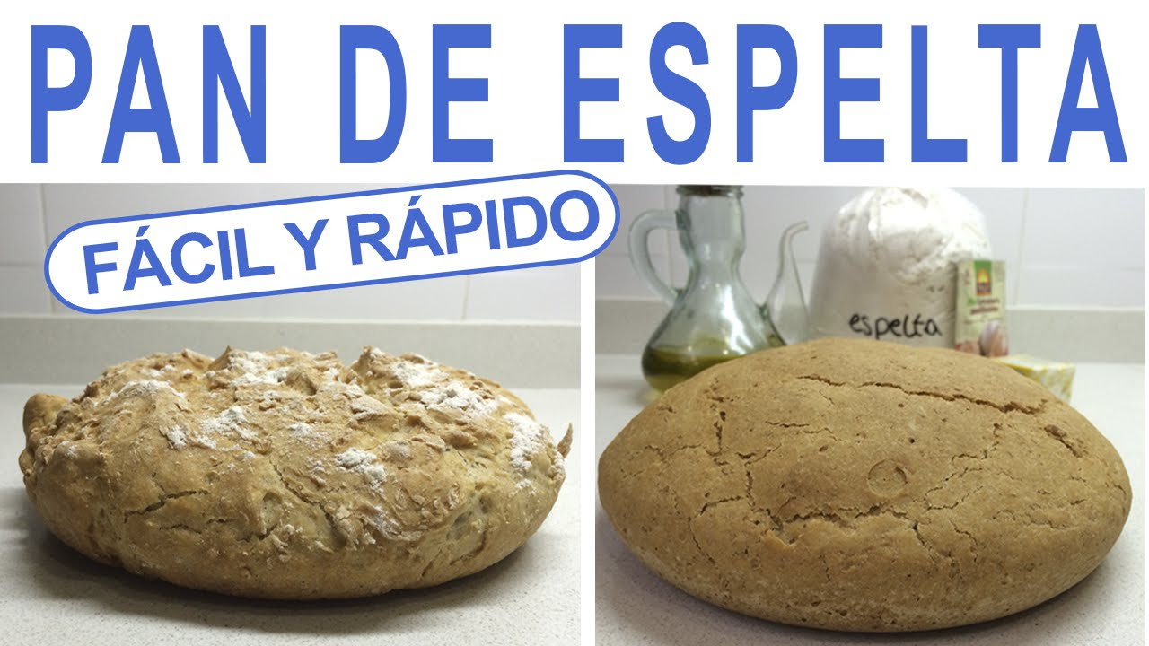 PAN DE ESPELTA CASERO | Receta de masa con sólo harina de espelta ❤️ RÁPIDO Y FÁCIL