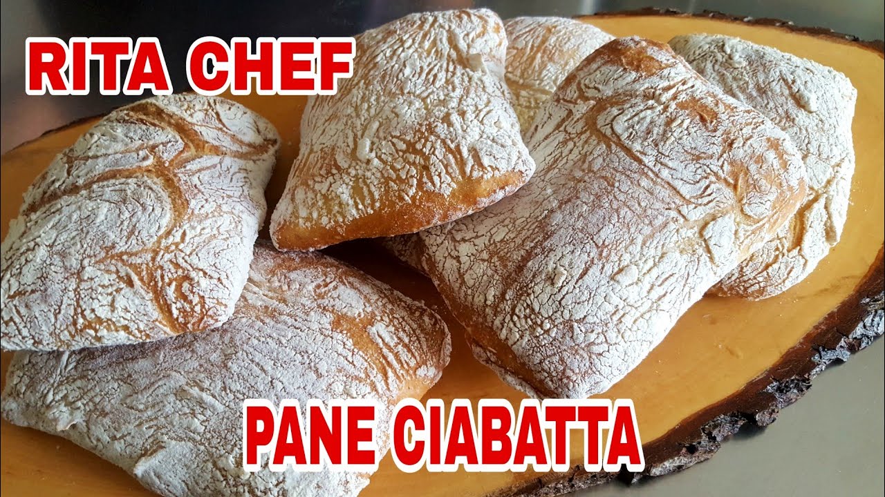 ⭐PANE CIABATTA di RITA CHEF⭐Pane italiano, dalla crosta croccante e dalla mollica ben alveolata!