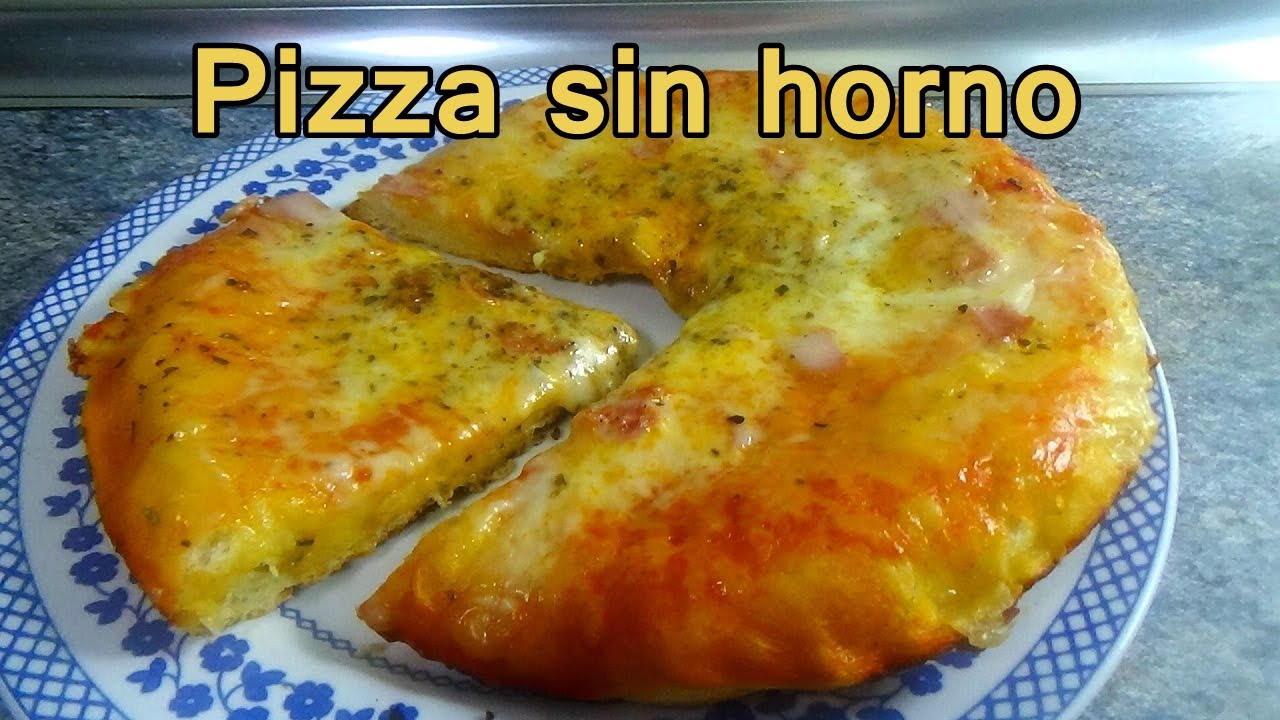 Pizza casera facil y SIN HORNO