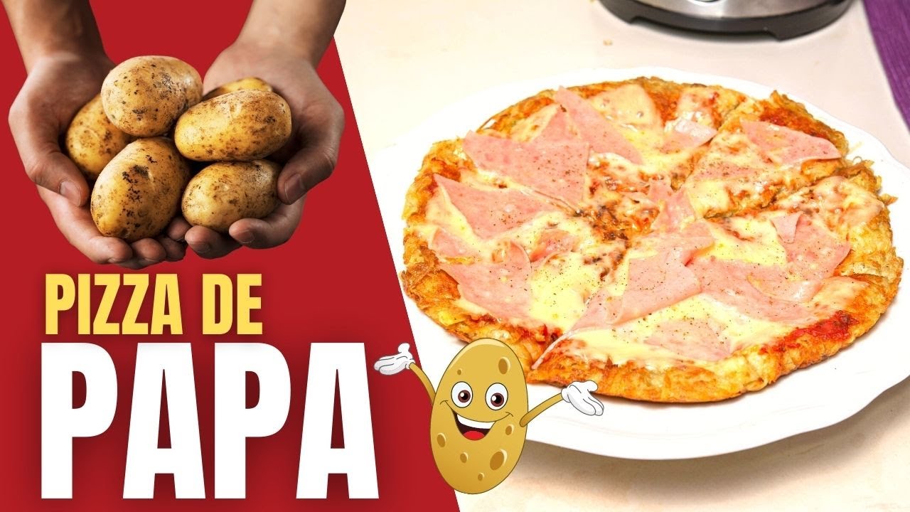 PIZZA DE PAPA SIN HORNO y SIN HARINA al sartén y sin GLUTEN