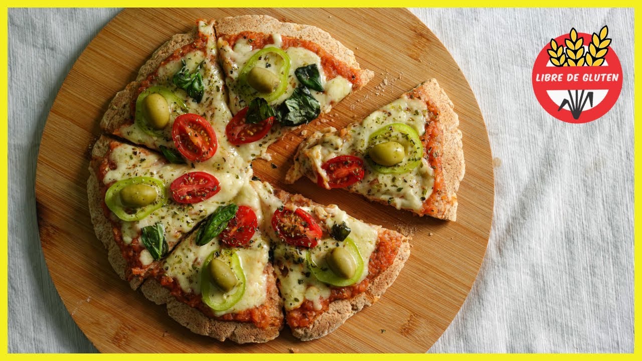 PIZZA sin gluten a la plancha [masa de pizza SIN HORNO | sirve para pizza A LA PARRILLA]