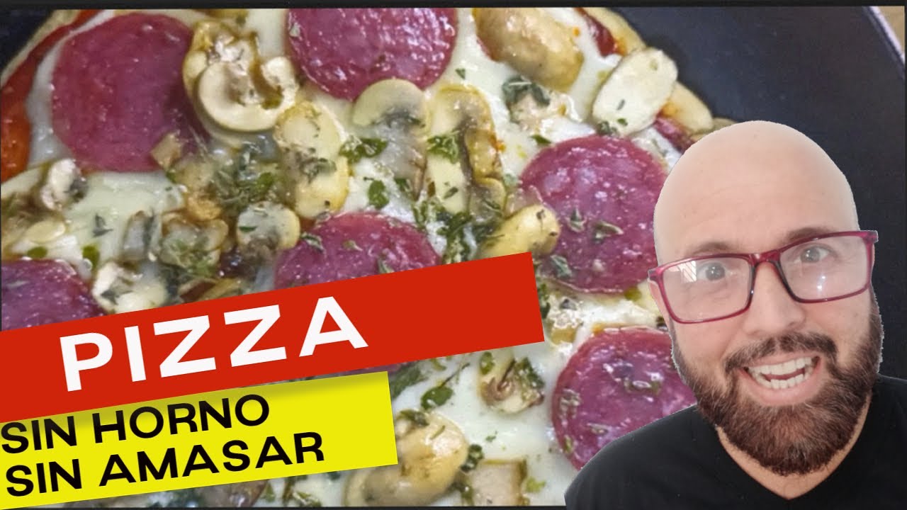 Pizza sin Horno -masa sin amasar-fácil