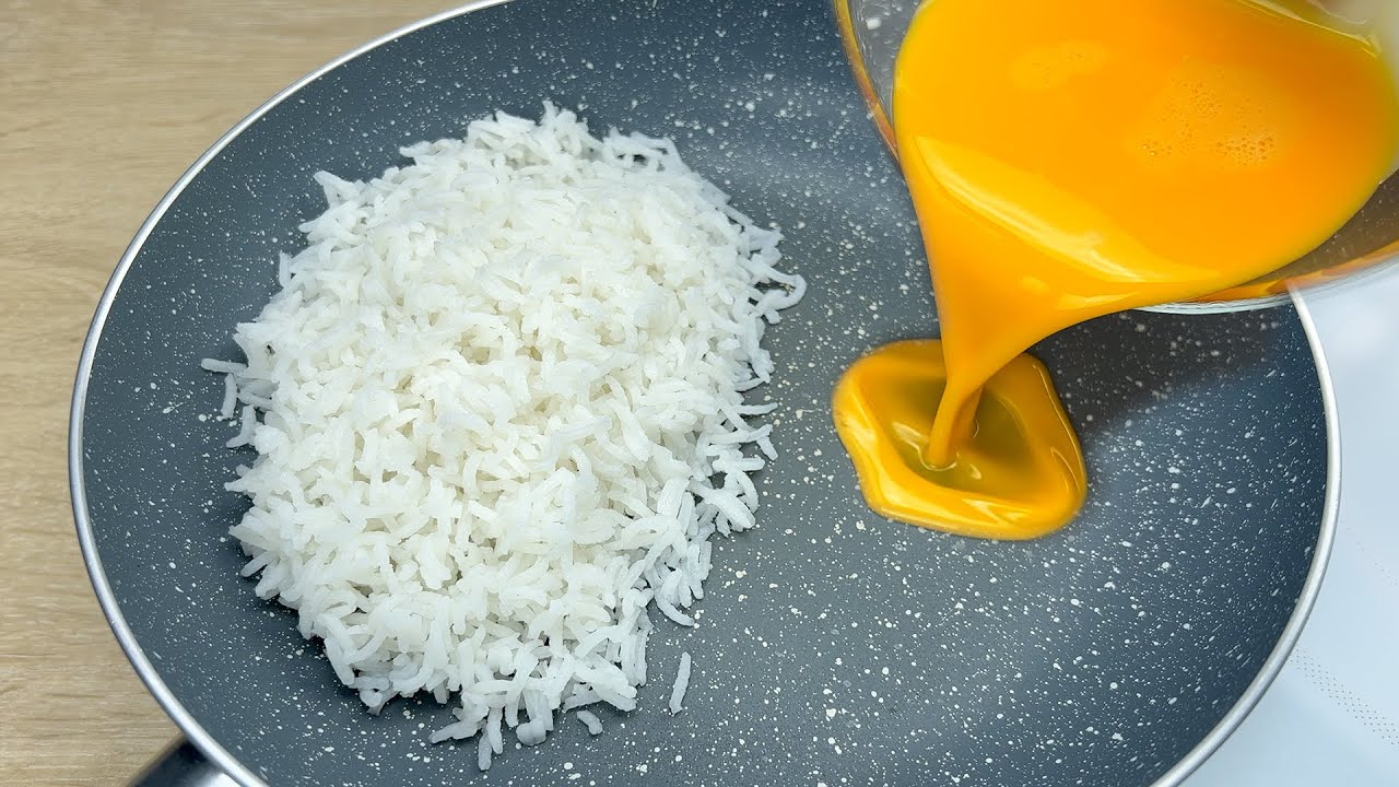 ¡Solo agrega huevos al arroz! ¡2 recetas fáciles y deliciosas! Judías verdes y arroz # 174