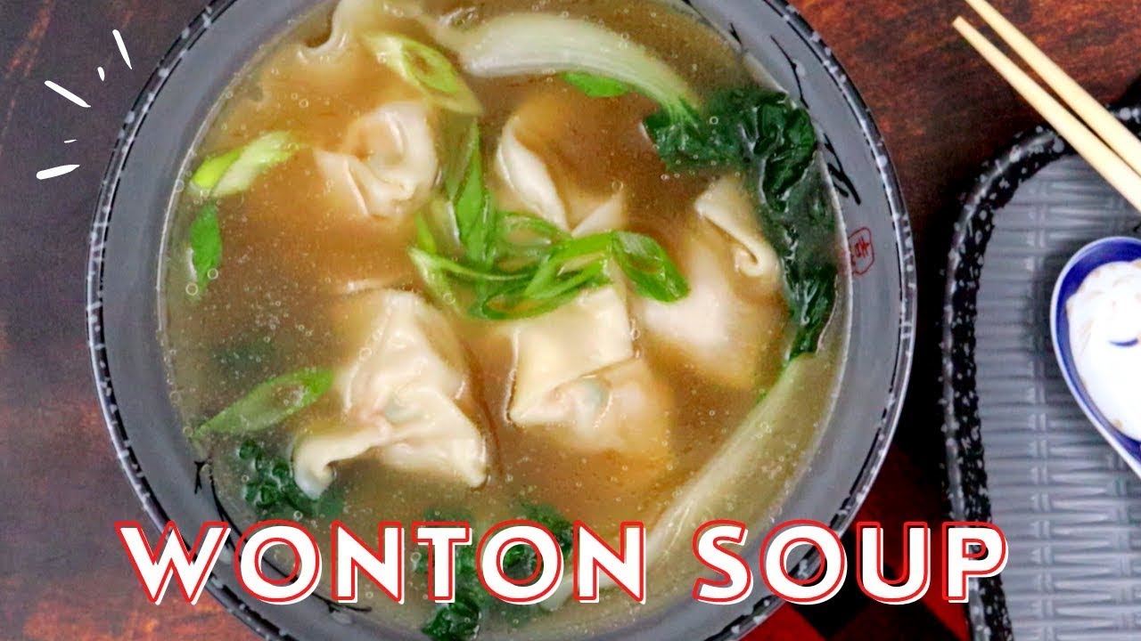 Sopa Wonton Receta Fácil Sopa Wonton Casera