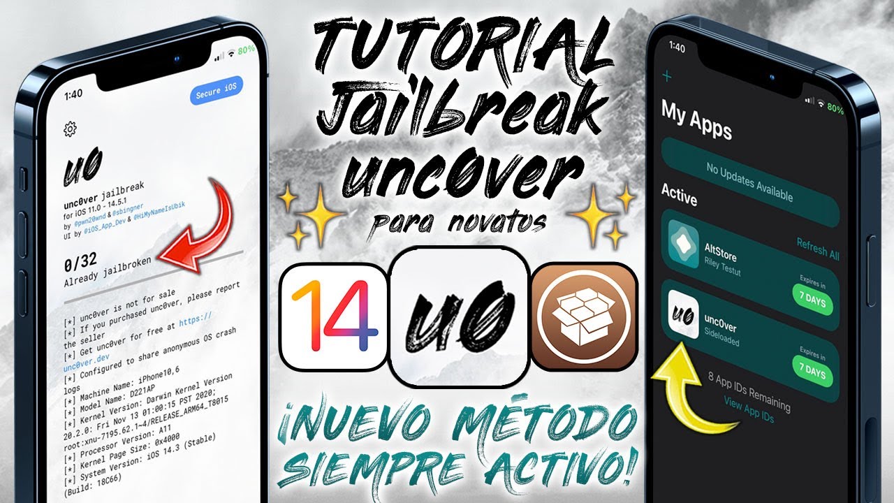 TUTORIAL SIMPLIFICADO ✅ JAILBREAK unc0ver iOS 14.5.1 UNTETHERED Fugu14 (AltStore - NOVATO)
