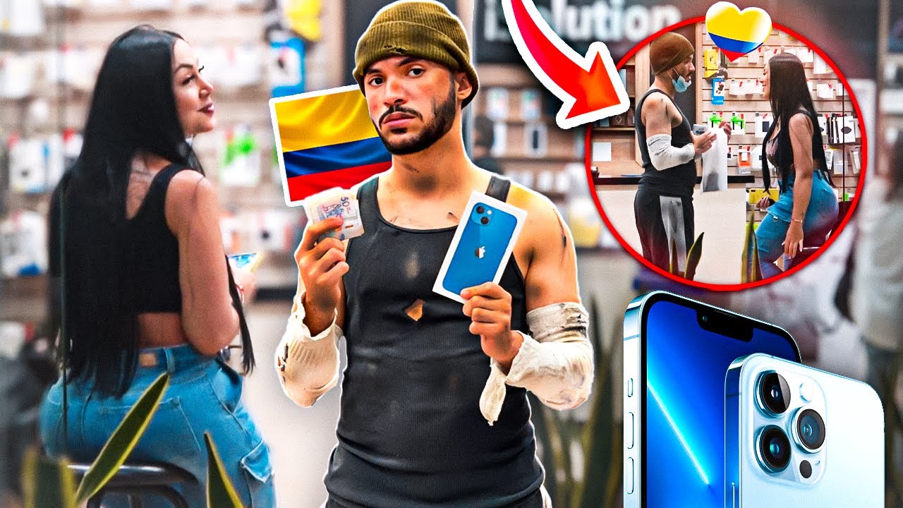Vagabundo compra en COLOMBIA el iPhone MÁS COSTOSO Y PASA ESTO! | Termina Regalándolo