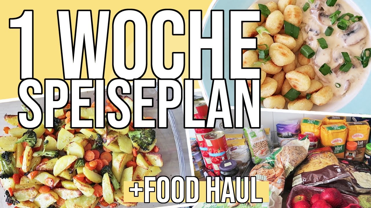 Wocheneinkauf \u0026 unser Speiseplan für eine Woche | Meal Planning deutsch