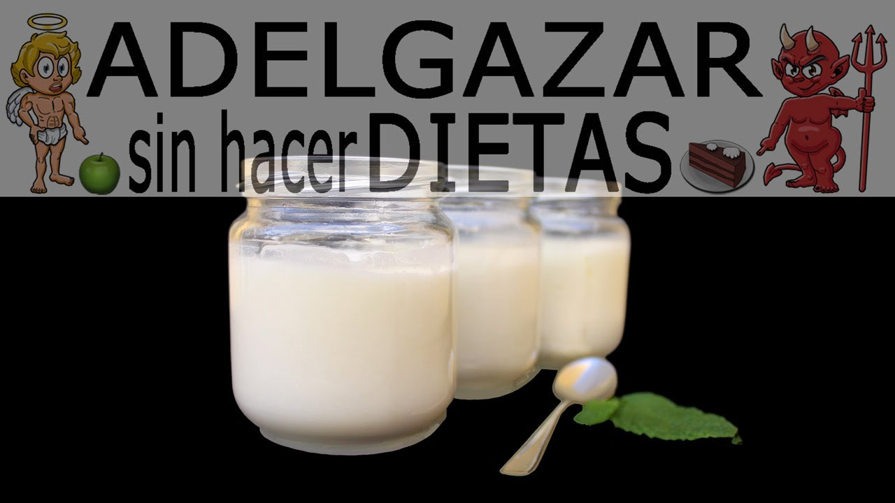 YOGURT NATURAL Y DE PLÁTANO CASEROS # ADELGAZAR SIN HACER DIETAS