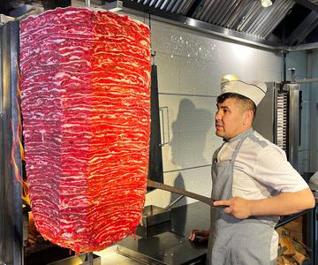 124 kg Carne para Shawarma | Donar muy sabroso en Tashkent | Cocina turca