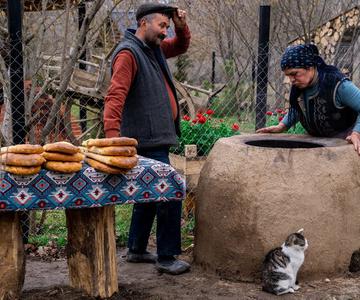 Baking Old Style Bread in Tandoor Oven, Bread Recipe