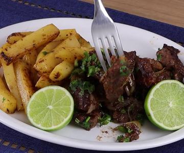 Carne así solo en un restaurante para gente rica. Una receta deliciosa.