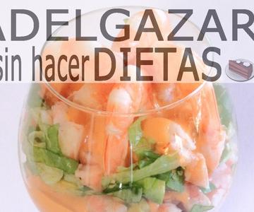 CÓCTEL DE CAMARONES O LANGOSTINOS # ADELGAZAR SIN HACER DIETAS