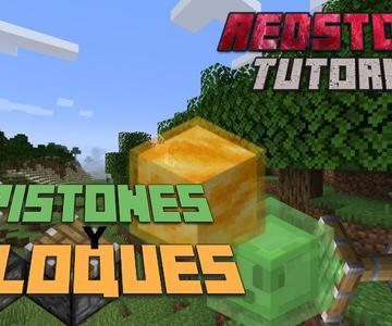 Cómo funcionan los pistones con los bloques de slim en Minecraft 1.18 - REDSTONE TUTORIAL 2022