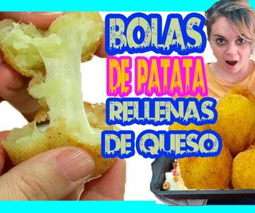 🔥 Como hacer BOLAS de pure de PATATA con QUESO o Bombas de papa + TOMAS FALSAS