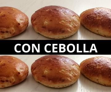 Como hacer pan de hamburguesa con cebolla 🍔