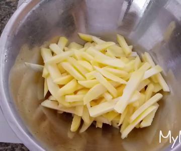 Como hacer papas fritas en el air fryer, French fries:: papitas fritas