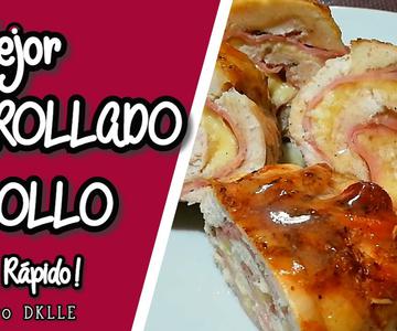 Como Hacer POLLO ENROLLADO con JAMÓN y QUESO 😱 | Enrrollado.de POLLO al HORNO | Fácil y Rápido