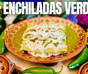 Enchiladas Verdes con Pollo Riquísimo!