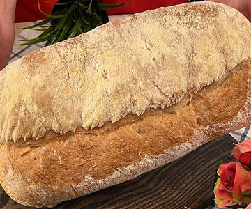 Entonces las abuelas horneaban pan de pueblo. Antigua receta de pan en 2 horas. pan horneado