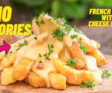 French fries with cheese sauce