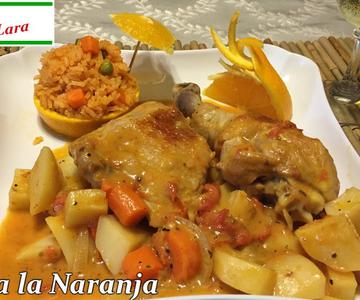 POLLO A LA NARANJA,RECETA DELICIOSA