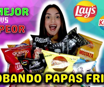 PROBANDO las PAPAS FRITAS 🍟 más raras DE ARGENTINA 🇦🇷 | Alejandra Diaz