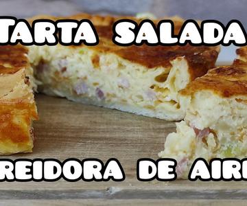 Receta de QUICHE / TARTA SALADA en freidora de aire. AIRFRYER