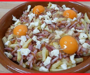 Receta Deliciosa con SOLO Patatas, Huevos, Bacon y Queso [Subtitulado] # 267