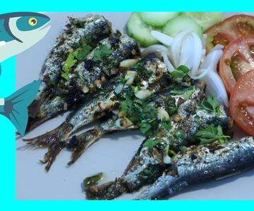 🐟SARDINAS Crujientes al Horno con AJO y PEREJIL - [Fácil y Rápido]