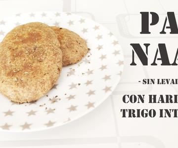 SUB) Pan Naan con harina de trigo integral y sin levadura #subtitle #sub