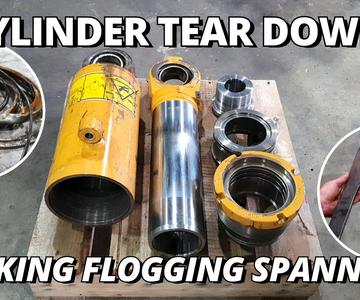 Suspension Strut Cylinder Tear Down | Making Flogging Spanner