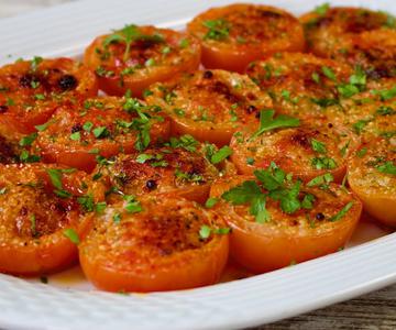 Tomates asados al Horno. Dieta Mediterránea Recetas - Verduras asadas al horno.