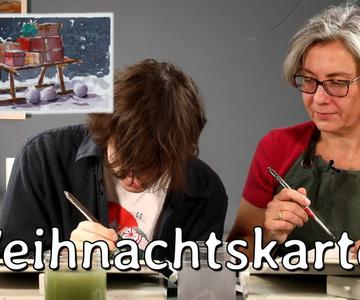 Weihnachtskarten im Aquarell - Special