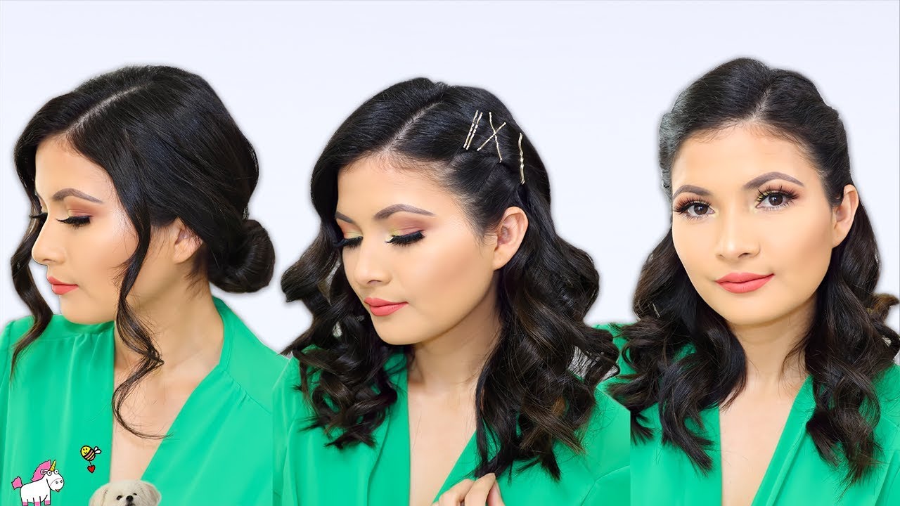 5 peinados fáciles para cara redonda 😊 Paso a paso 2019 🦄 Bessy Dressy